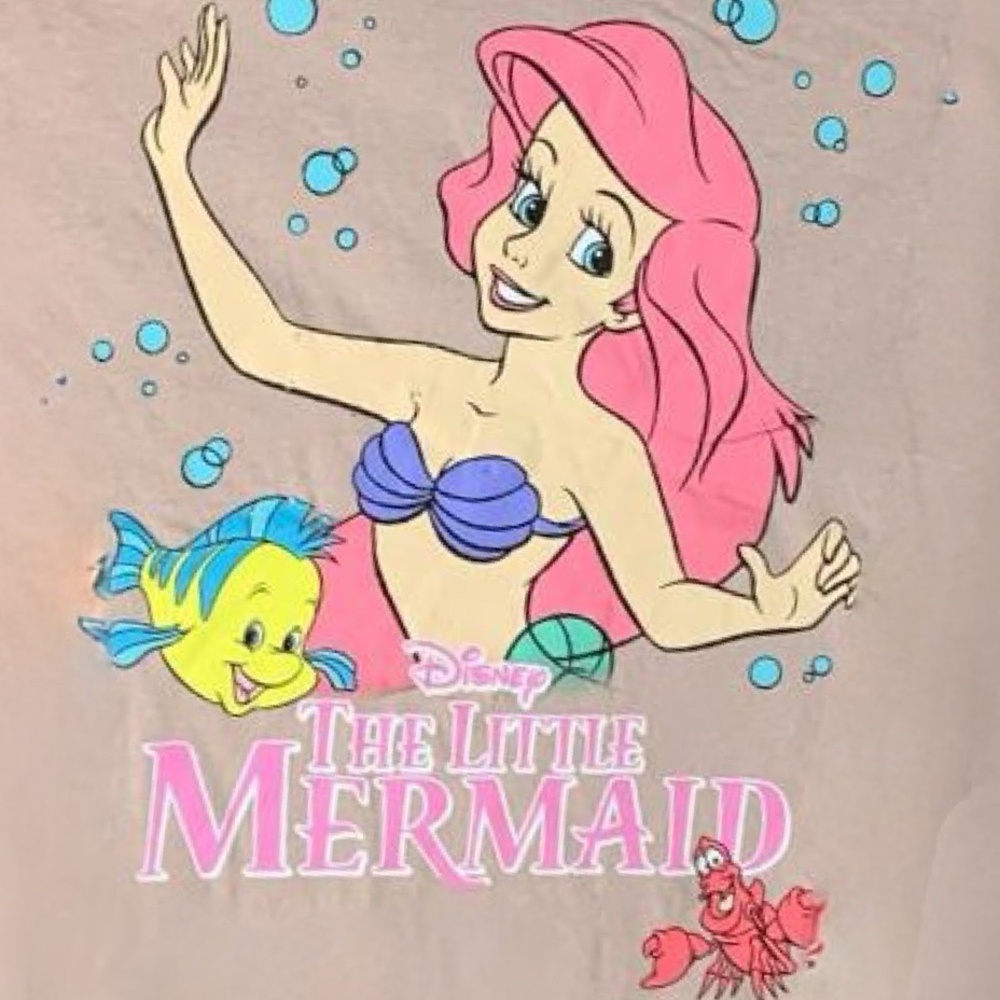TORRID Disney‎ The Little Mermaid Relaxed Cotton Crew Tee NWT Size 1X